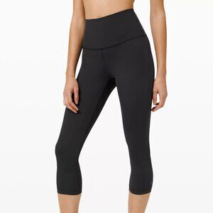 Lululemon Water-friendly Run With The Waves Crop 21" Legging Black Sz 2